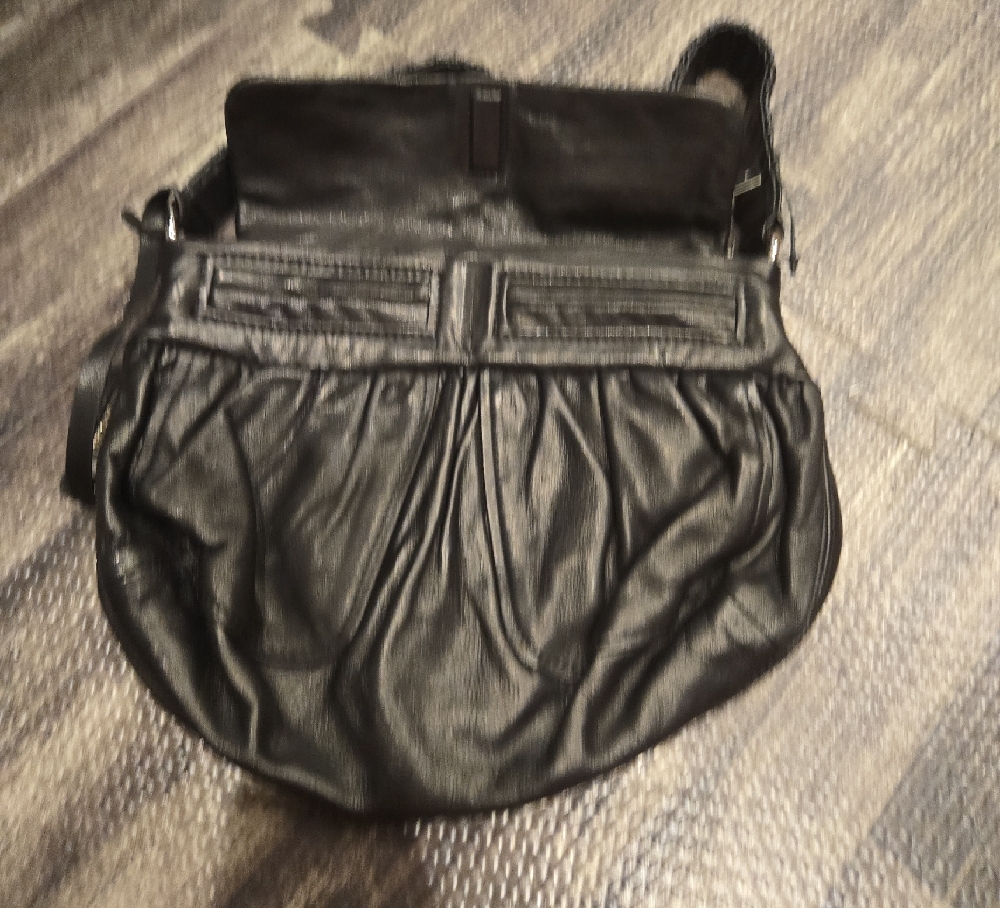 DKNY Black Leather Shoulder Bag - Picture 4 of 5